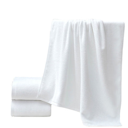 6pcs White Cotton Hotel Bath Towels Soft Absorbent for Spa Bathroom