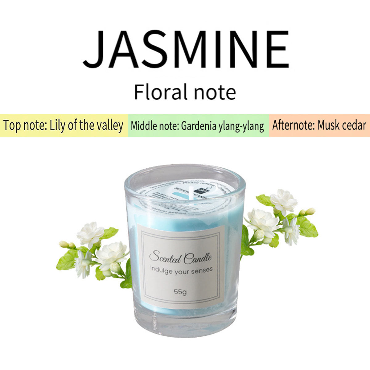 4Pcs Aroma Candles Smokeless Glass Scented Candles Gift Set for Relaxation AU
