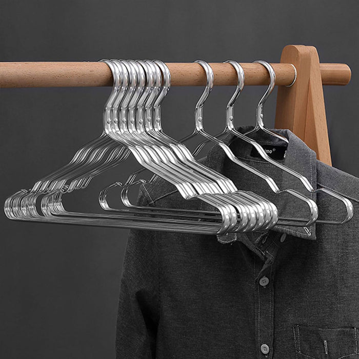10 Pcs Metal Clothes Hangers with 41cm Width