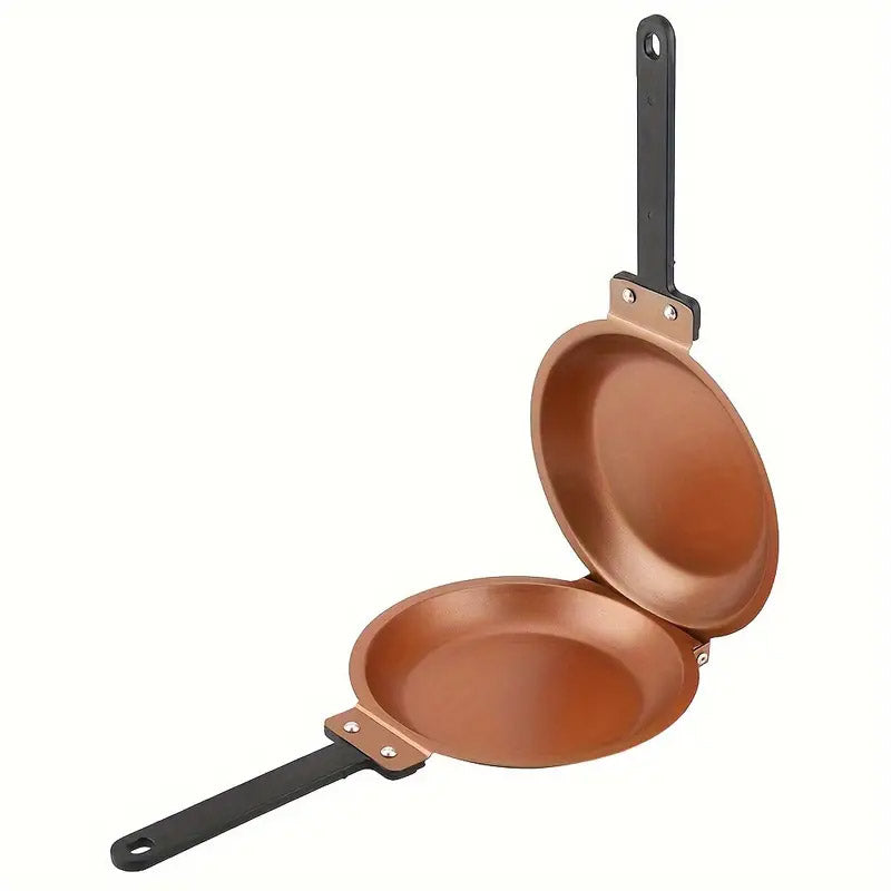 Double Sided Folding Skillet Cake Pan Frying Pan Cooking Pan Kitchen for Pancake