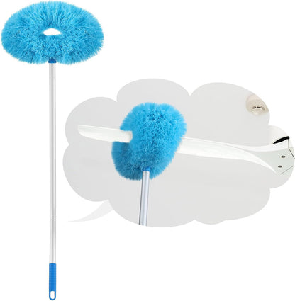 Extendable and Assembled Ceiling Duster Round Brush Dust Sweeper Cleaning Tool