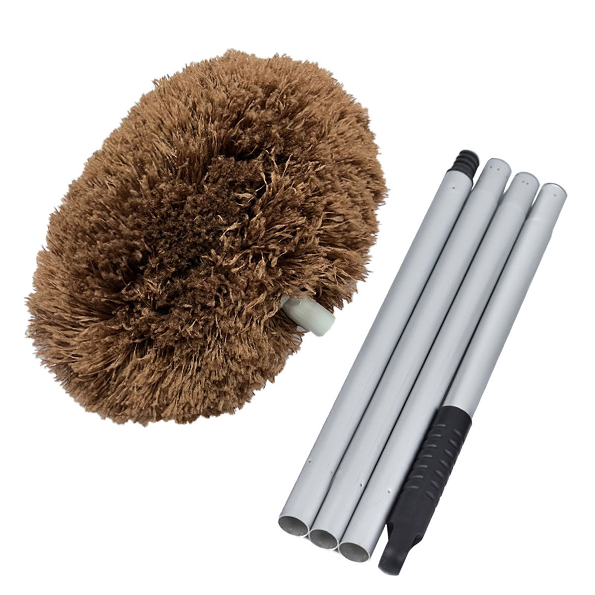 Extendable and Assembled Ceiling Duster Round Brush Dust Sweeper Cleaning Tool
