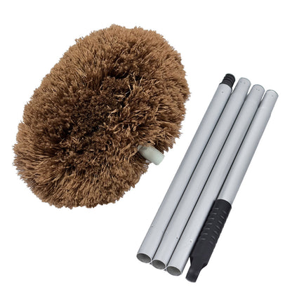 Extendable and Assembled Ceiling Duster Round Brush Dust Sweeper Cleaning Tool