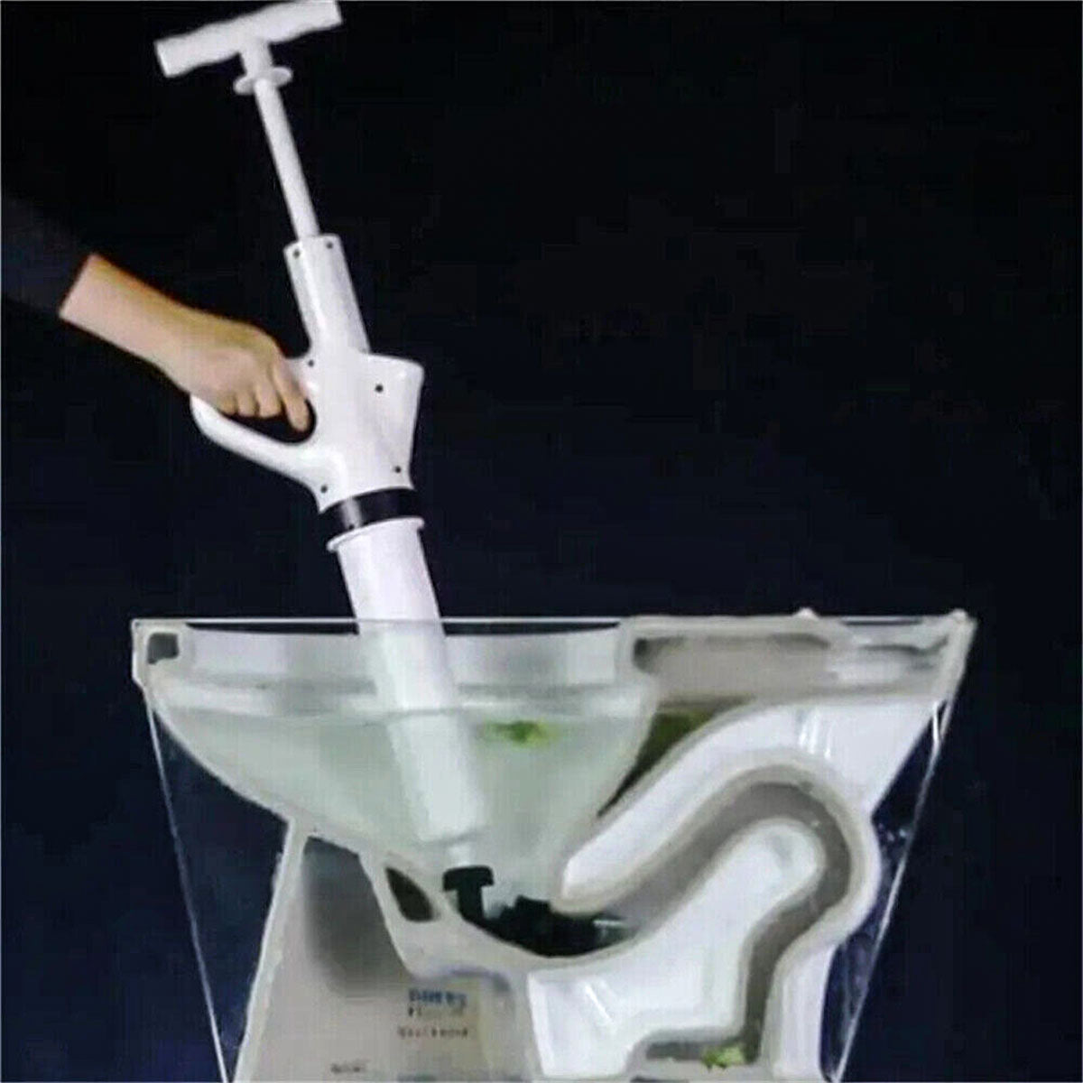 Pneumatic Drain Unblocker for Hotel Bathrooms