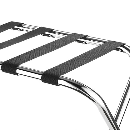 Stainless Steel Foldable Luggage Rack Hotel Room Portable Shelf Suitcase Holder