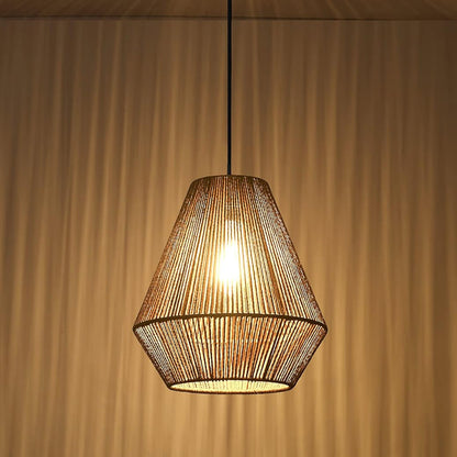 Braided Paper Rope Lampshade Chandelier Hanging Decoration for Lighting Decor