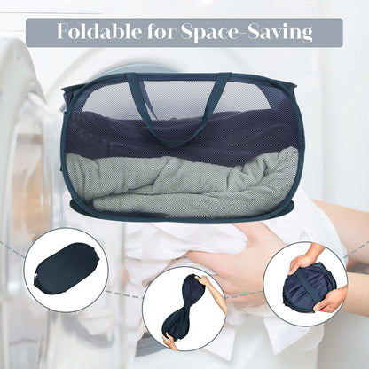 Large Folding Laundry Basket Collapsible Storage Organizer Dirty Clothes Hamper