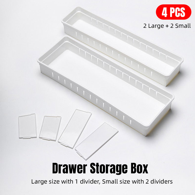 Drawer Storage Organizer Box with Multi Compartments, 4 Pcs