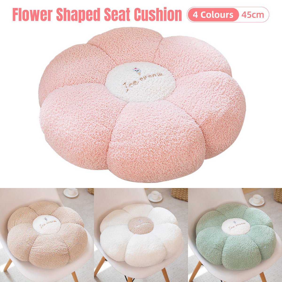 Pumpkin Floor Cushion Thickened Tatami Window Seat Pad Bedroom Backrest Pillow