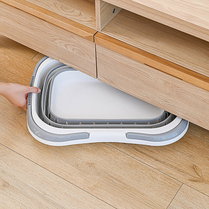 Large Folding Laundry Basket Collapsible Plastic Hamper 50cm