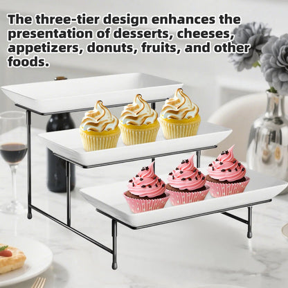 3 Tier Food Grade Dessert Display Stand for Party Wedding