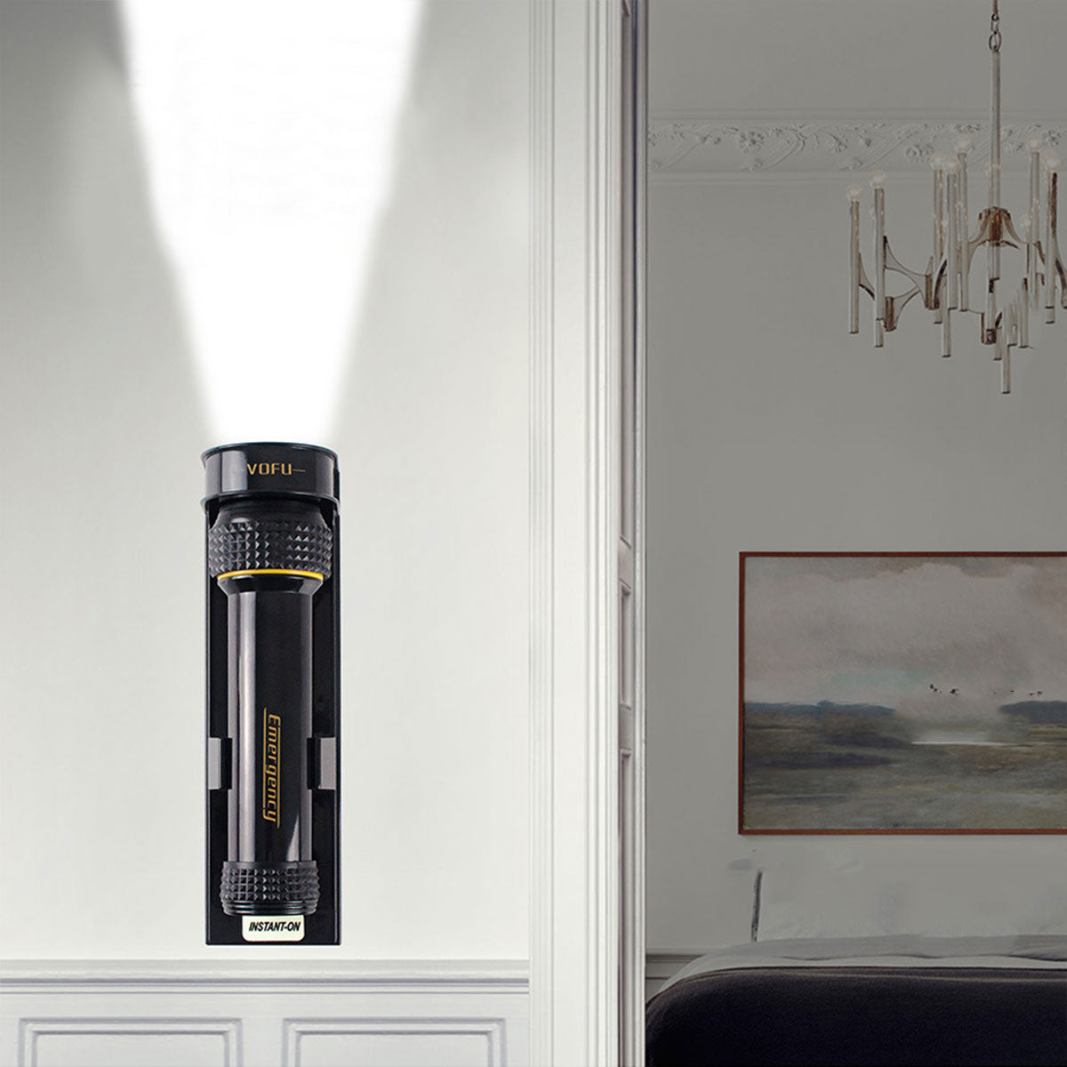 LED Wall Mounted Emergency Flashlight for Hotel Guest Room