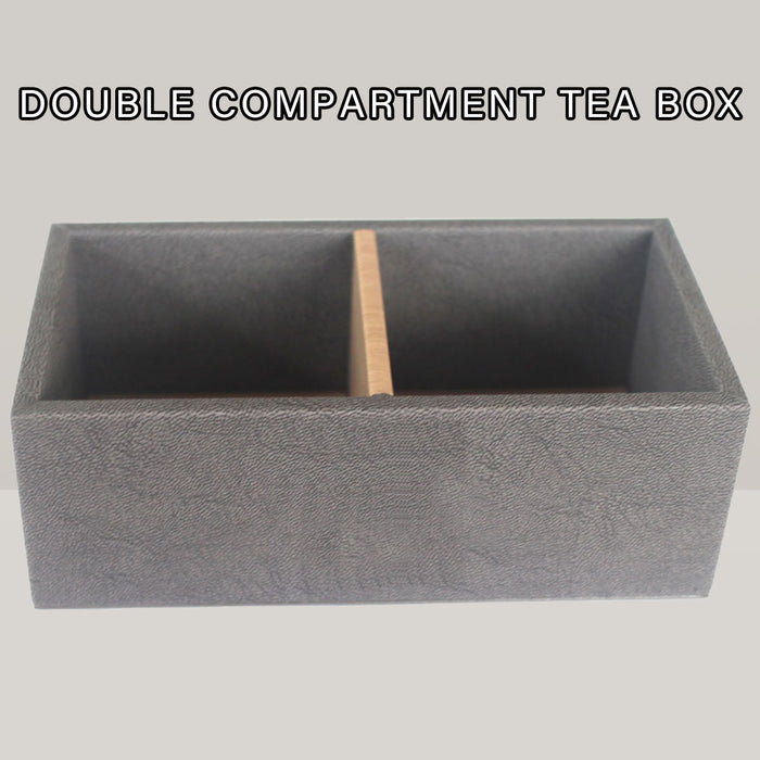 Tea Sachet Caddy with Two Open Compartments