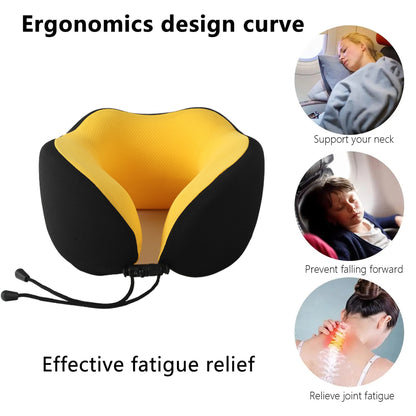 Memory Foam U Shaped Neck Pillow Travel Portable Office Nap Support Pillow AU