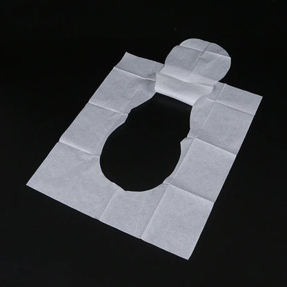 50 Pcs Dissolvable Disposable Toilet Seat Pads Travel Hotel