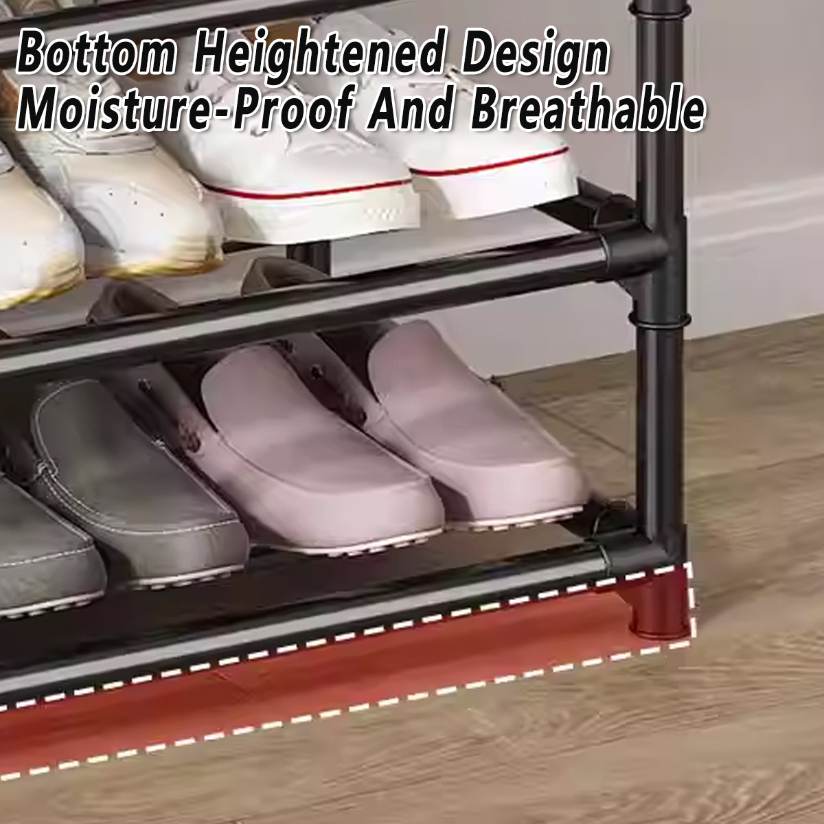 8 Tier Shoe Rack Large Capacity 24 Pair Tall Shoe Organizer Sturdy Storage AU