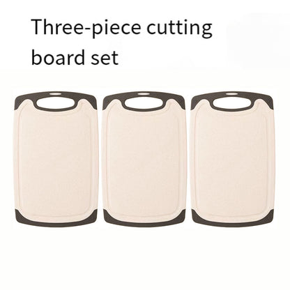 3PCS Wheat Straw Cutting Board Kitchen Chopping Board for Vegetables Meat Fruit