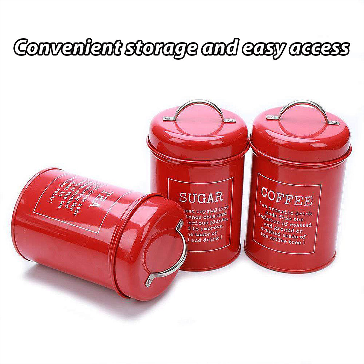 3 Pcs Multi-Purpose Sealed Jars with Airtight Lids for Kitchen Organization AU