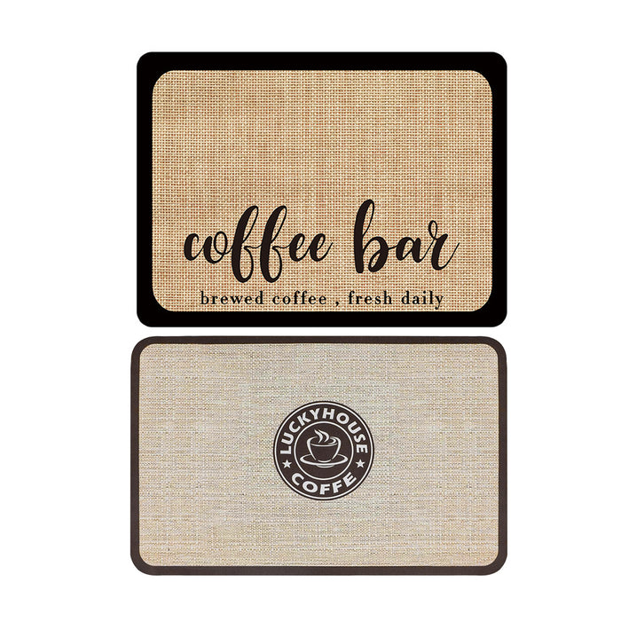 Quick Dry Dish Mat for Coffee Bar Counters