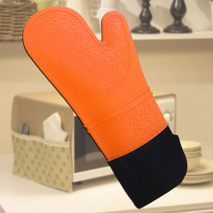 2pcs Insulated Oven Mitts Heat Resistant Gloves for Kitchen Household Use AU