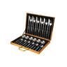24 Pcs Stainless Steel Cutlery Set for Dining — Silver / Gift Box