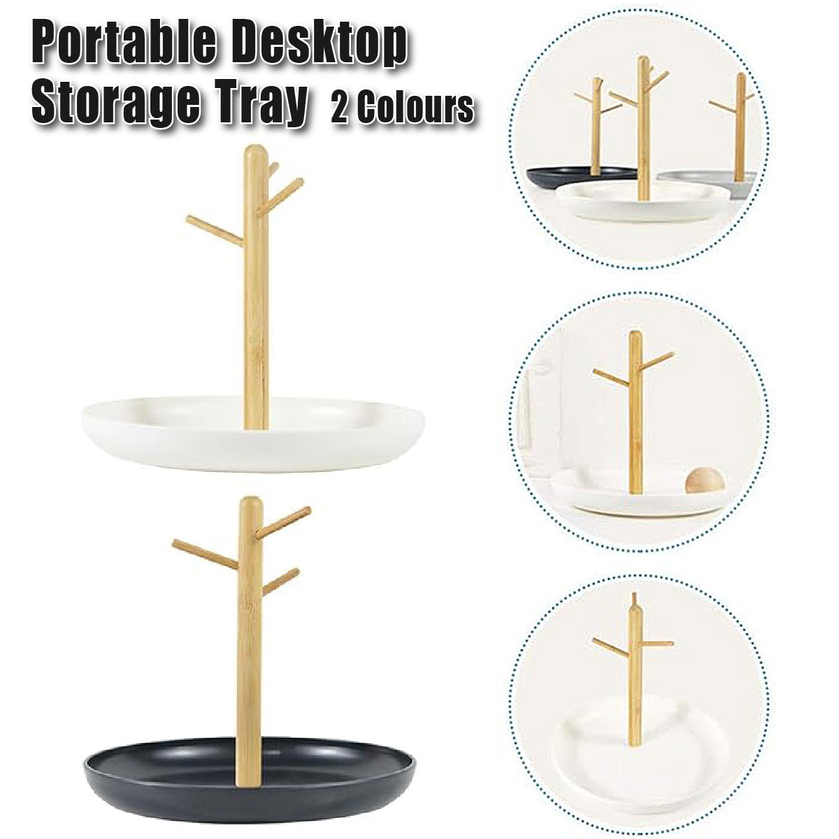 Branch Tray Desktop Storage Organizer Key Holder Rack for Living Room Entryway
