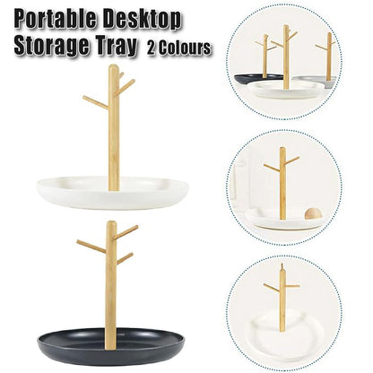 Branch Tray Desktop Storage Organizer Key Holder Rack for Living Room Entryway