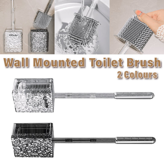 Corrugated Toilet Brush Wall Mounted Hanging Toilet Cleaning Tool No Dead Angle