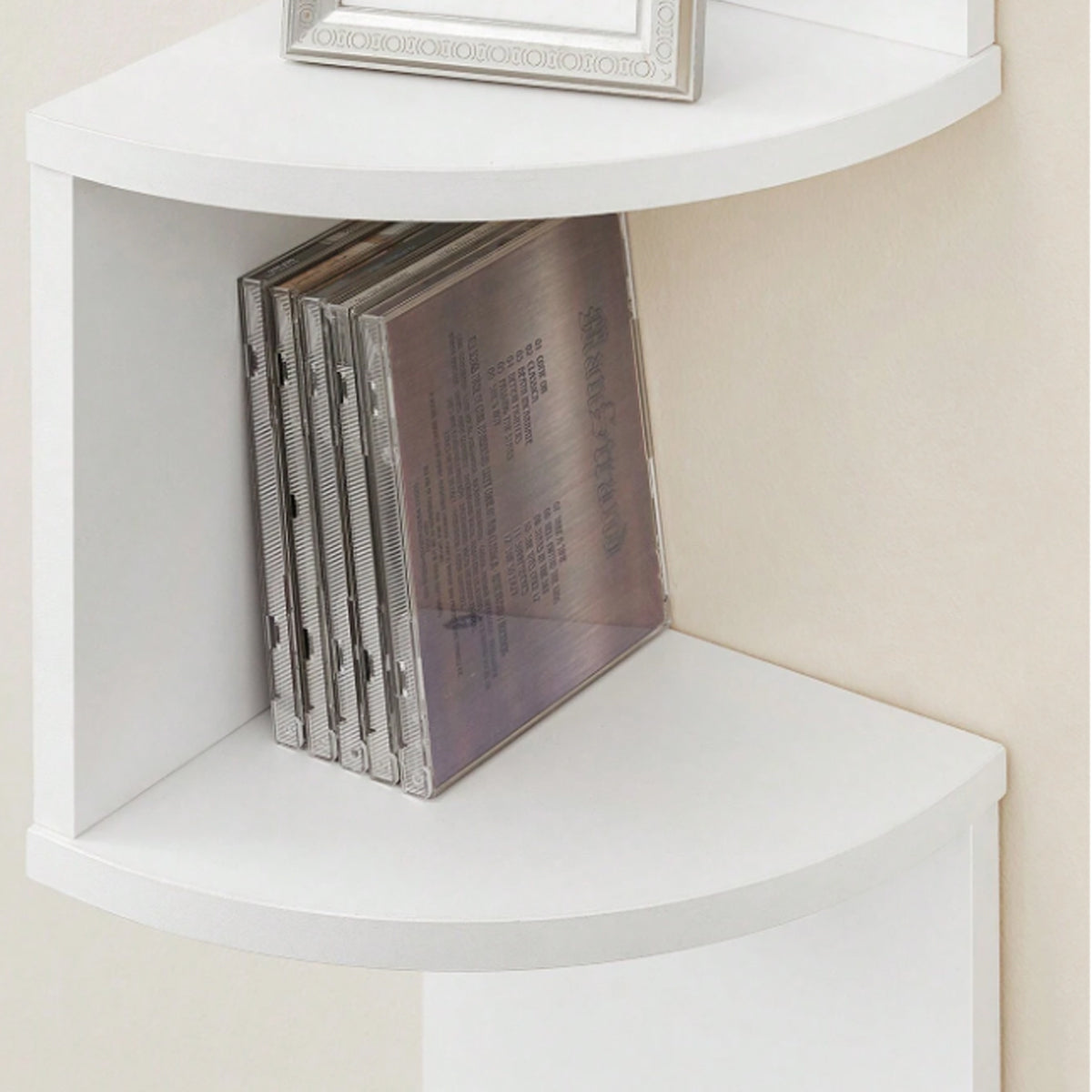 7 Tier Wall Mounted Corner Shelf Triangle Storage Rack Space Saving Organizer