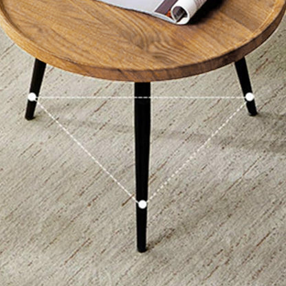 2 Pcs Glossy Nesting Coffee Table Set for Living Room