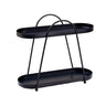 Cosmetic Organiser with Two Storage Levels — Black