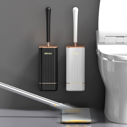 Silicone TPR Toilet Brush Cleaning Bathroom Holder Toilet Cleaner Wall-mounted