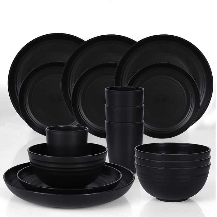 Wheat Straw Portable Tableware Set for Hotels