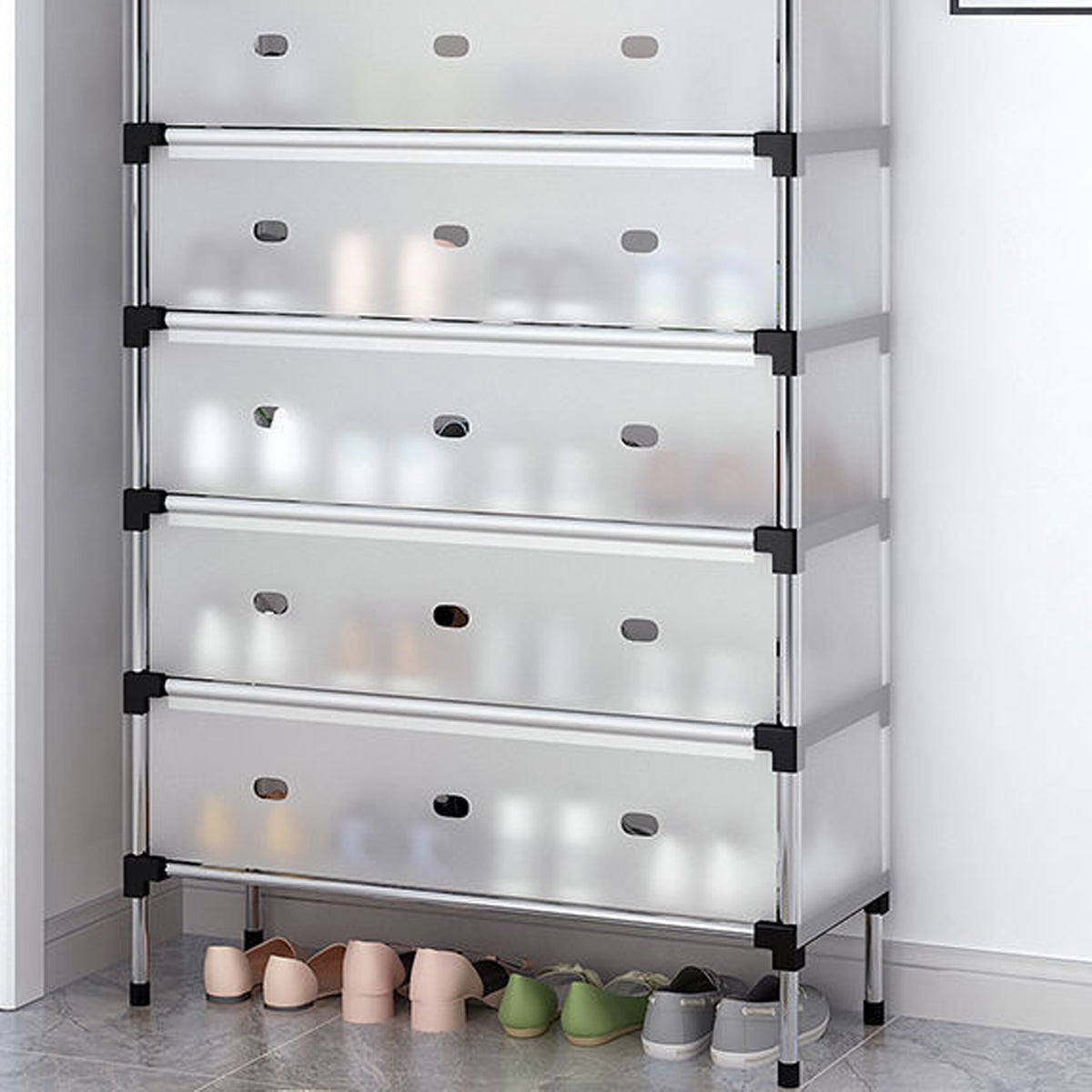 7Tier Shoe Rack Storage Organizer Stand Shelves Adjustable Shoes Holder for Home