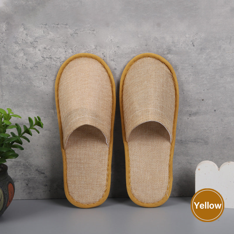 50 Pairs Disposable Closed Toe Slippers for Hotel Spa Guest