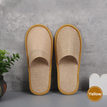 50 Pairs Disposable Closed Toe Slippers for Hotel Spa Guest