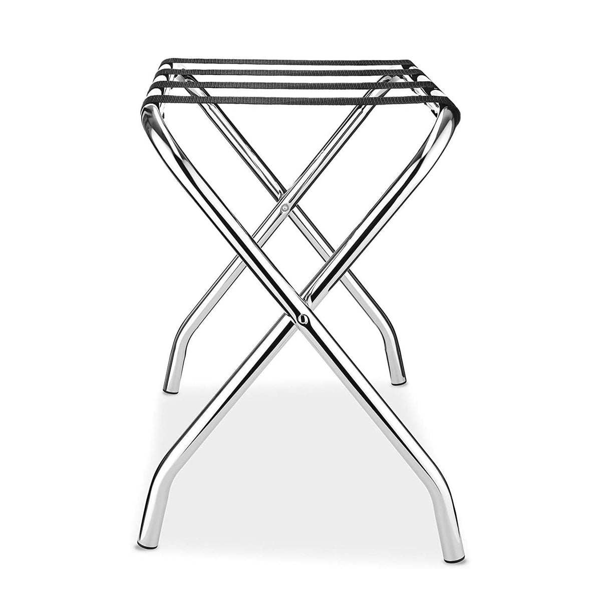 Stainless Steel Foldable Luggage Rack Hotel Room Portable Shelf Suitcase Holder