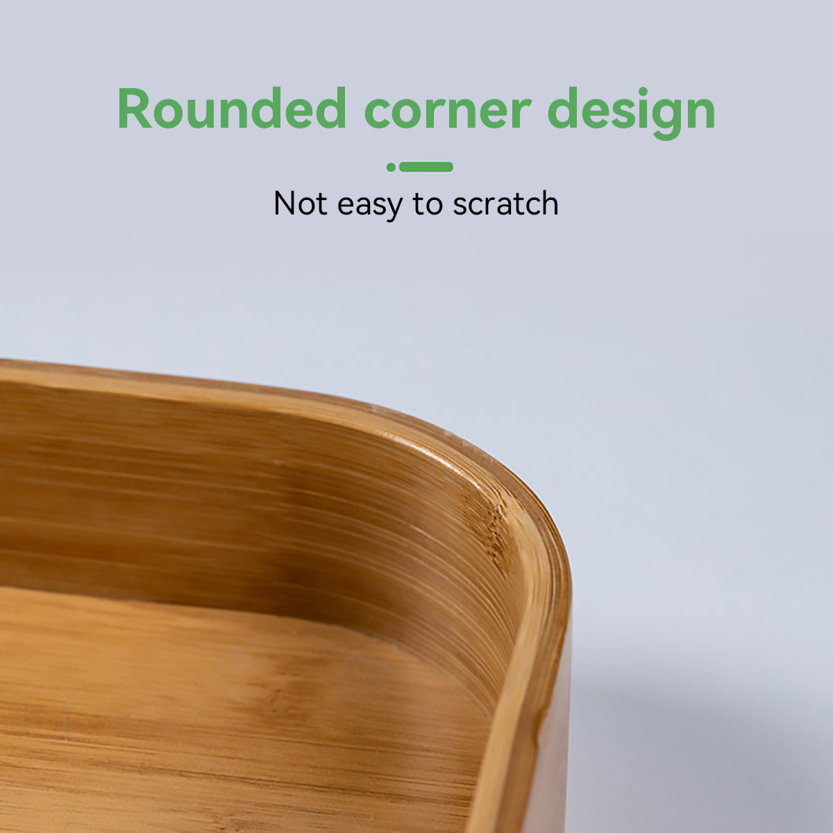 Bamboo Serving Tray with Handles Japanese Minimalist Style