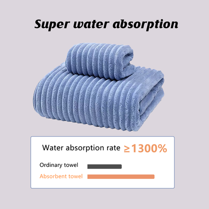 2 Pcs Coral Fleece Bath Towel Set in 2 Colours – Product View 6