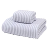 2 Pcs Coral Fleece Towel Set with Soft Pile — Grey