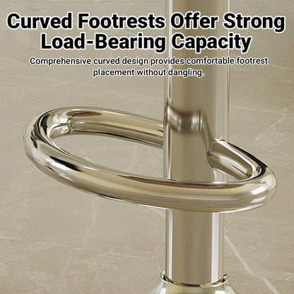 Adjustable Bar Stool with Back Height 61-81cm Anti-Slip