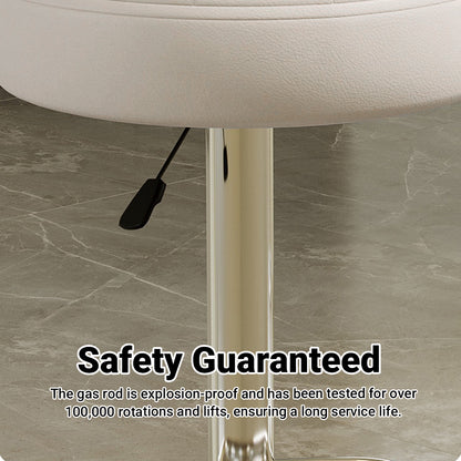 Adjustable Bar Stool with Back Height 61-81cm Anti-Slip