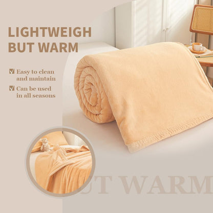Large Camel Guest Bed Blanket 200 x 230cm – Product View 6