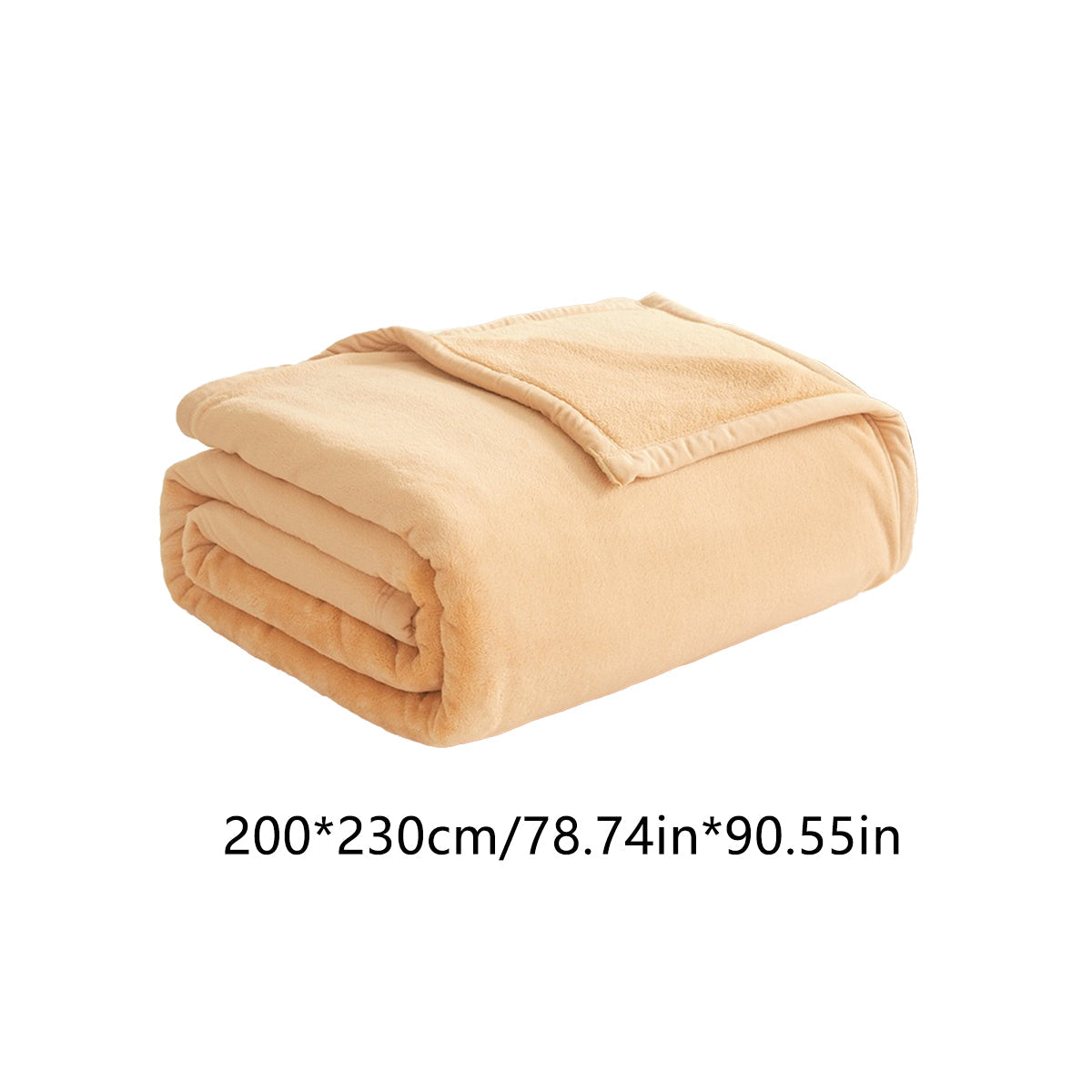 Large Camel Guest Bed Blanket 200 x 230cm – Product View 3