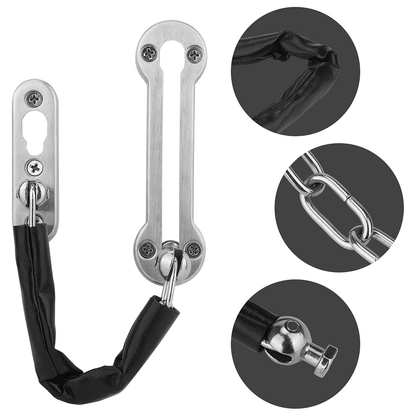 Home Security Door Chain Stainless Steel Guard Slide Screws Front Safety Catch