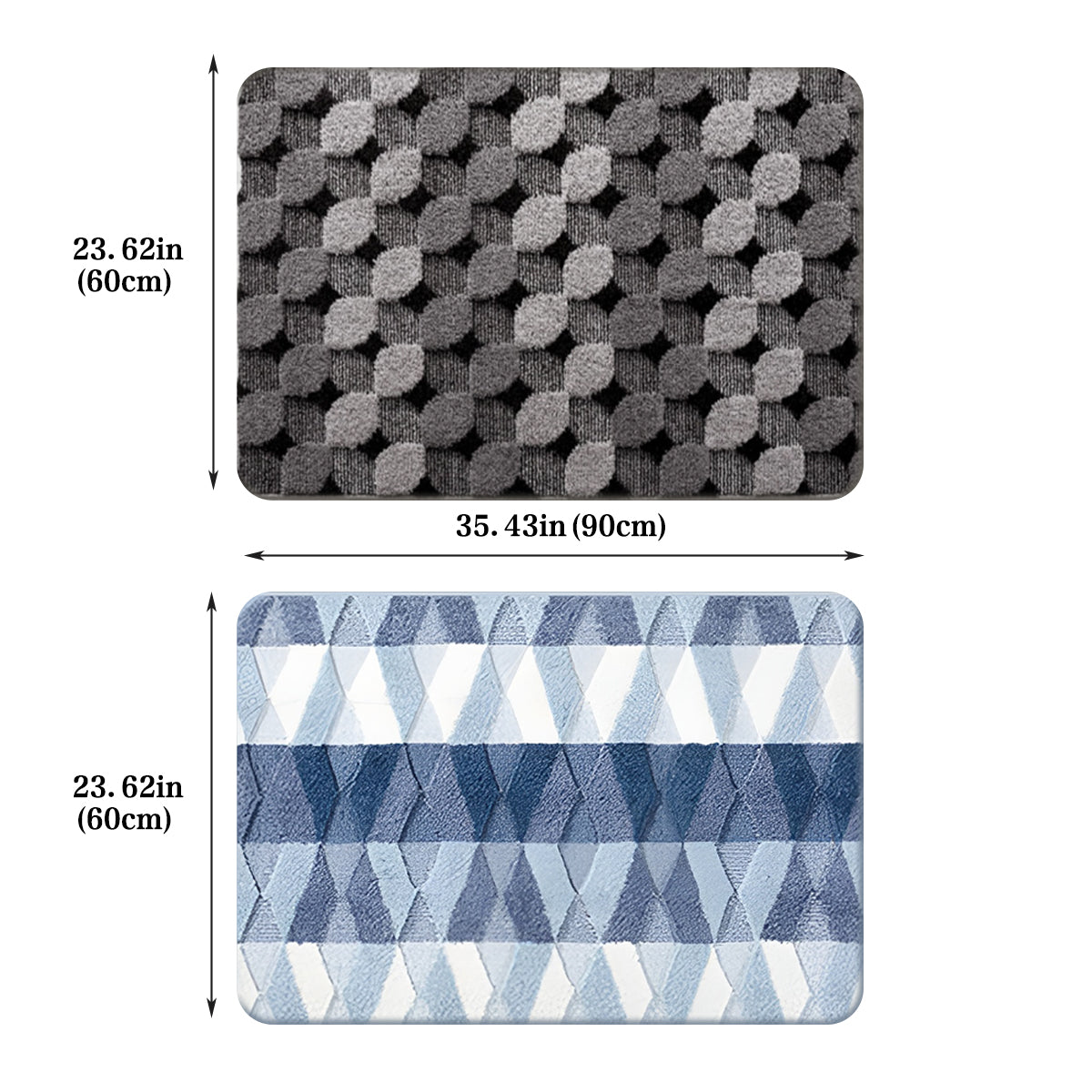 Entrance Floor Mat 60x90cm Non-Slip Dustproof Durable