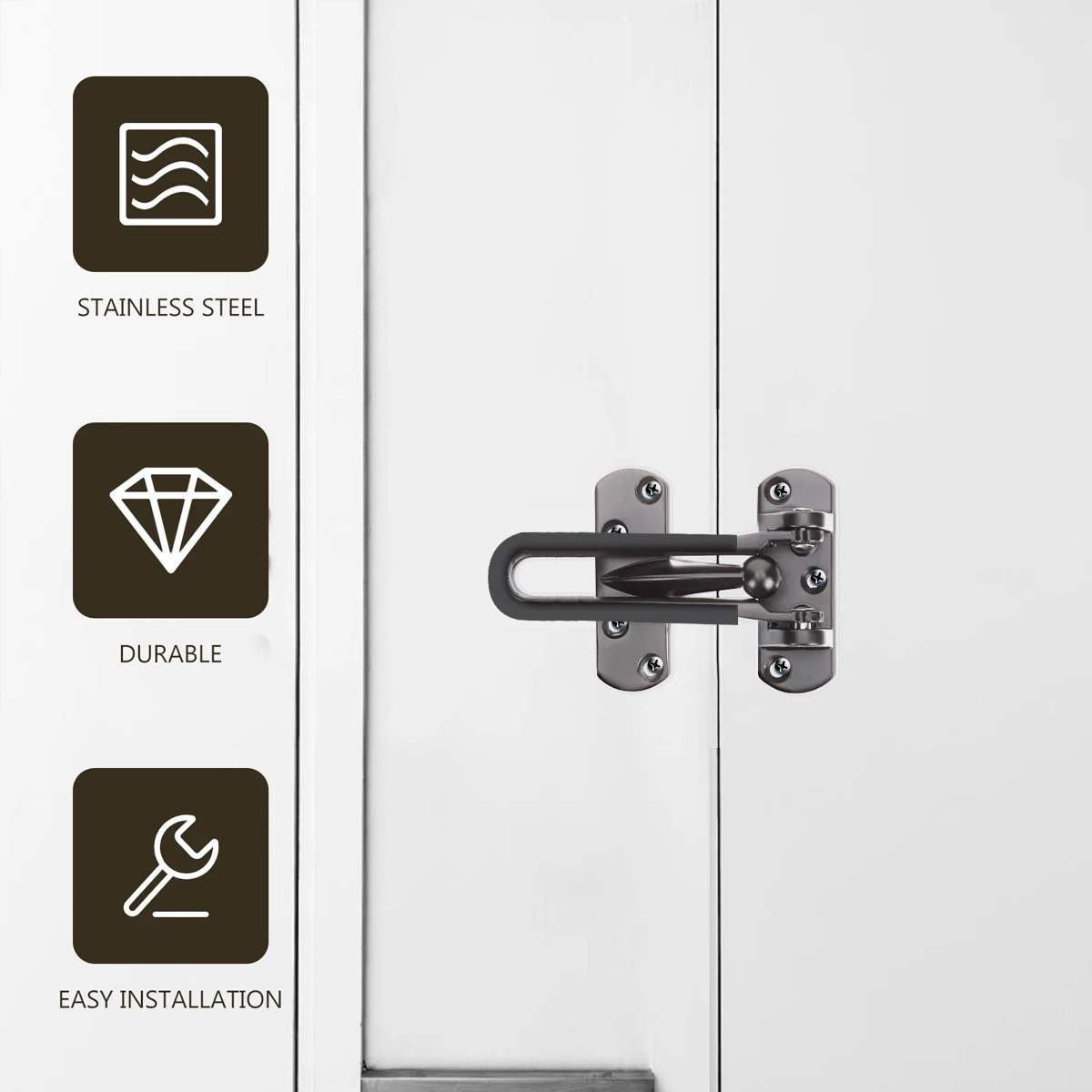 Anti Theft Lock Latch Door Bolt Security Lock for Home Bedroom Bathroom Safety