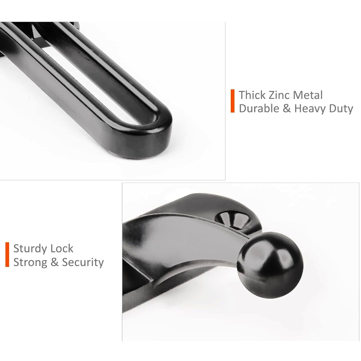 Anti Theft Lock Latch Door Bolt Security Lock for Home Bedroom Bathroom Safety