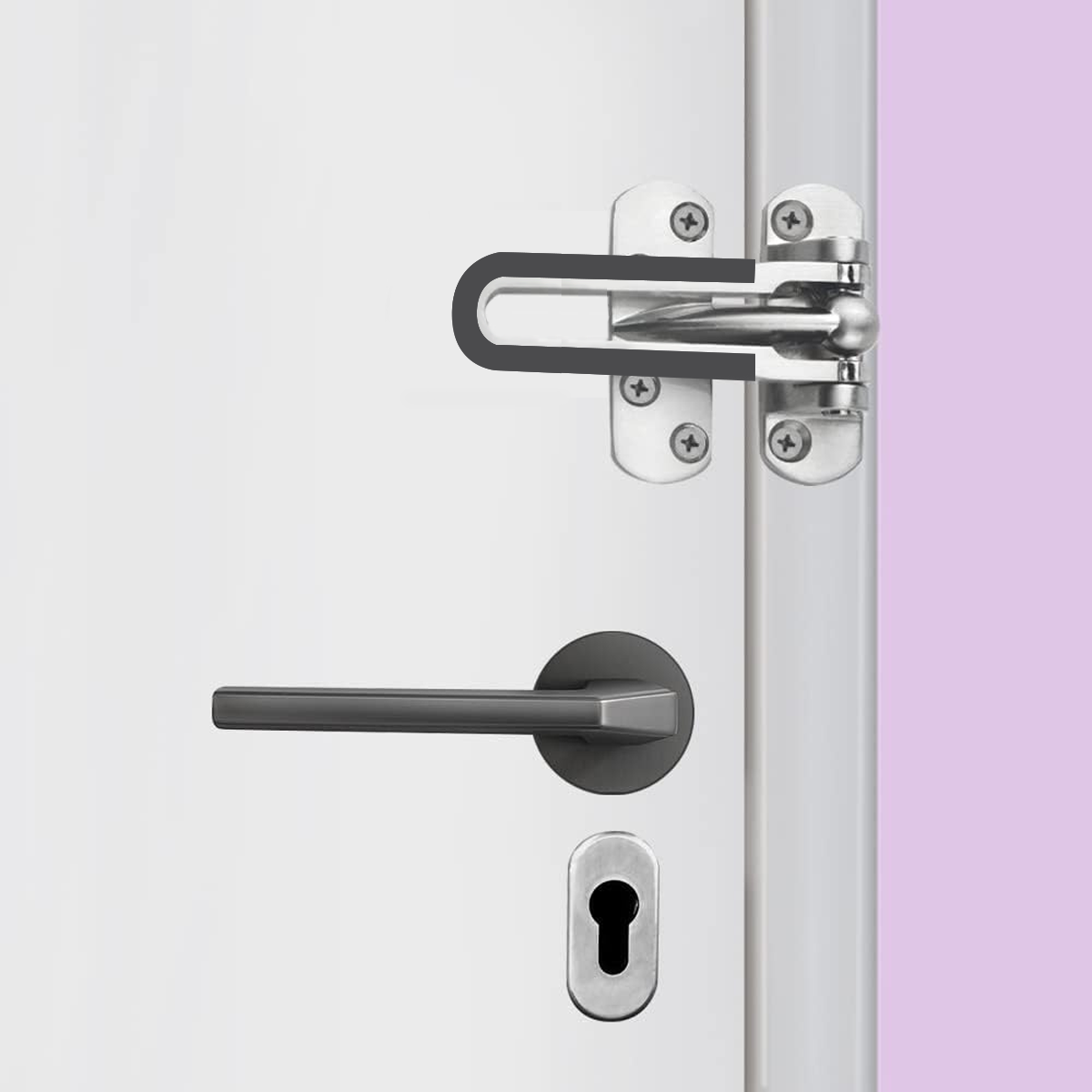 Anti Theft Lock Latch Door Bolt Security Lock for Home Bedroom Bathroom Safety