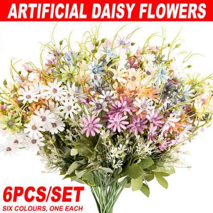 6x Artificial Small Soft Chrysanthemum Home Office Daisy Flower Party Decor DIY